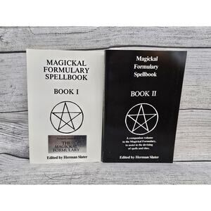 Magickal Formulary Spellbook Vol. 1 & 2 Herman Slater Rare Wicca Witchcraft